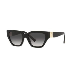 Valentino Sunglasses Black Cat Eye with Gold Studs
